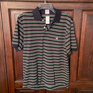 Brooks Brothers striped polo shirt M new